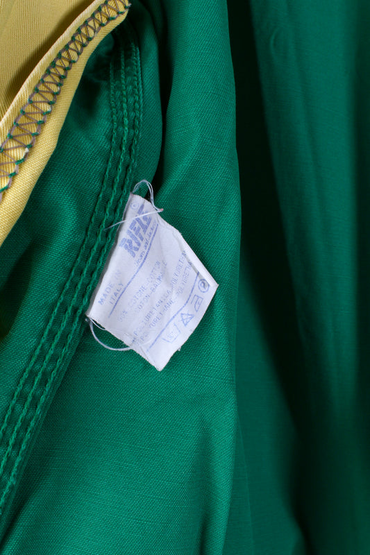Giacca Rifle in cotone verde e arancione