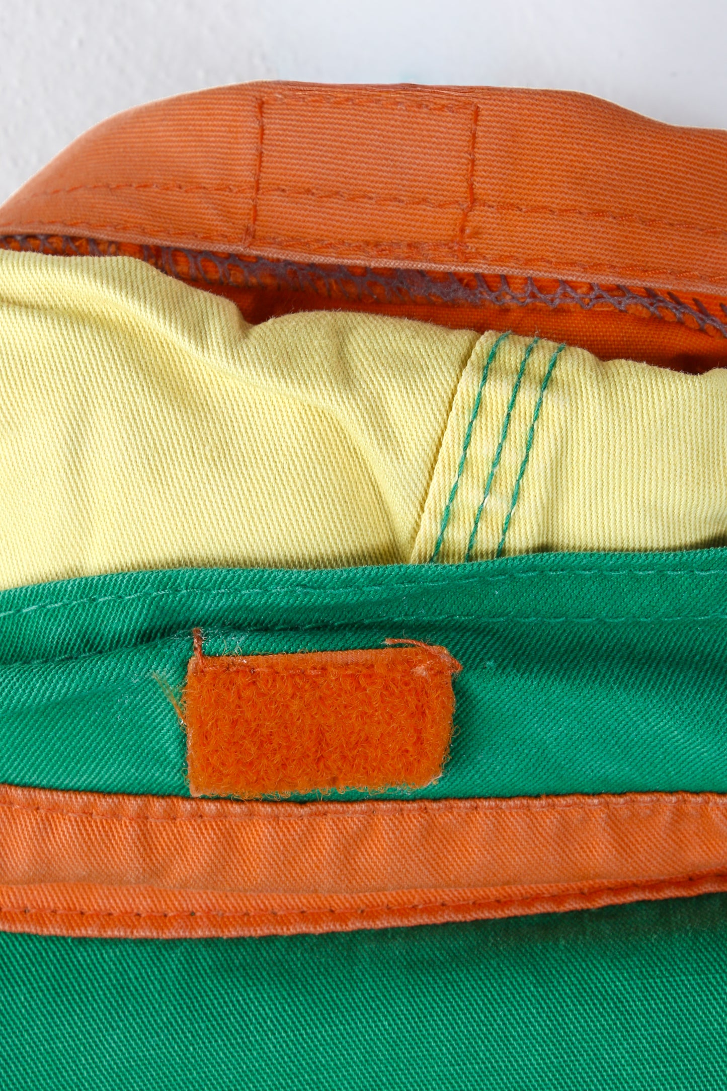 Giacca Rifle in cotone verde e arancione