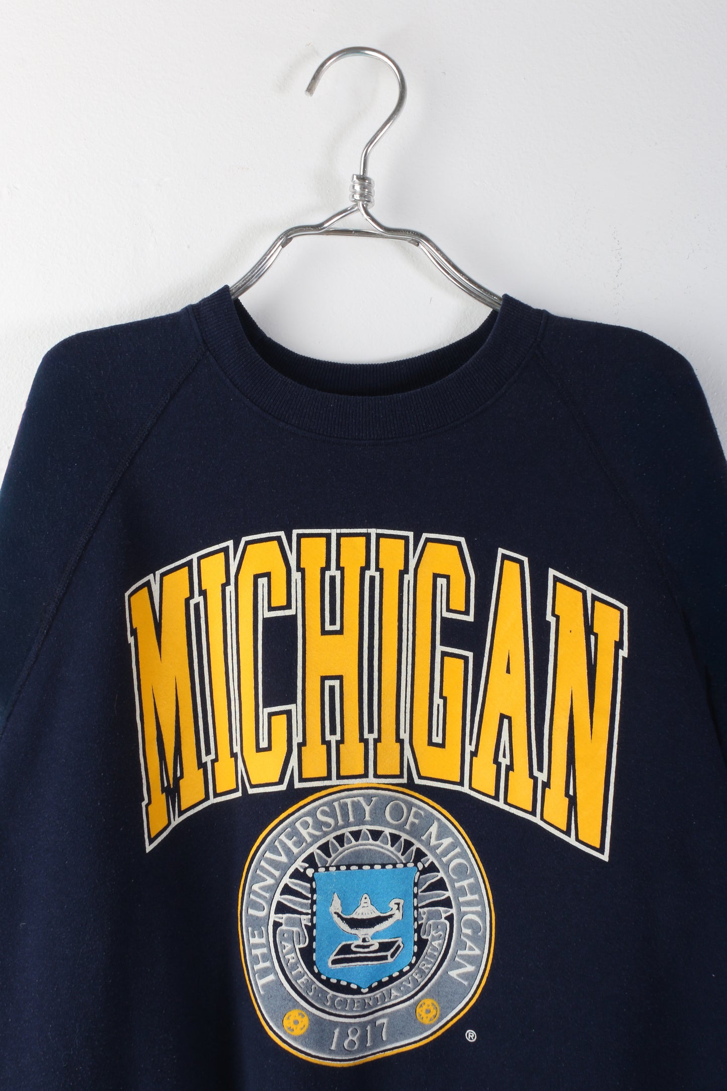 Michigan University Navy Crewneck Sweatshirt