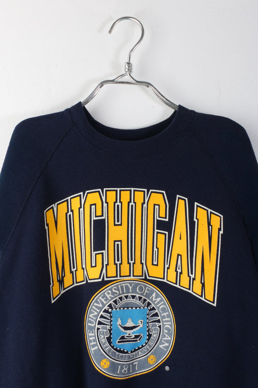 Michigan University Navy Crewneck Sweatshirt