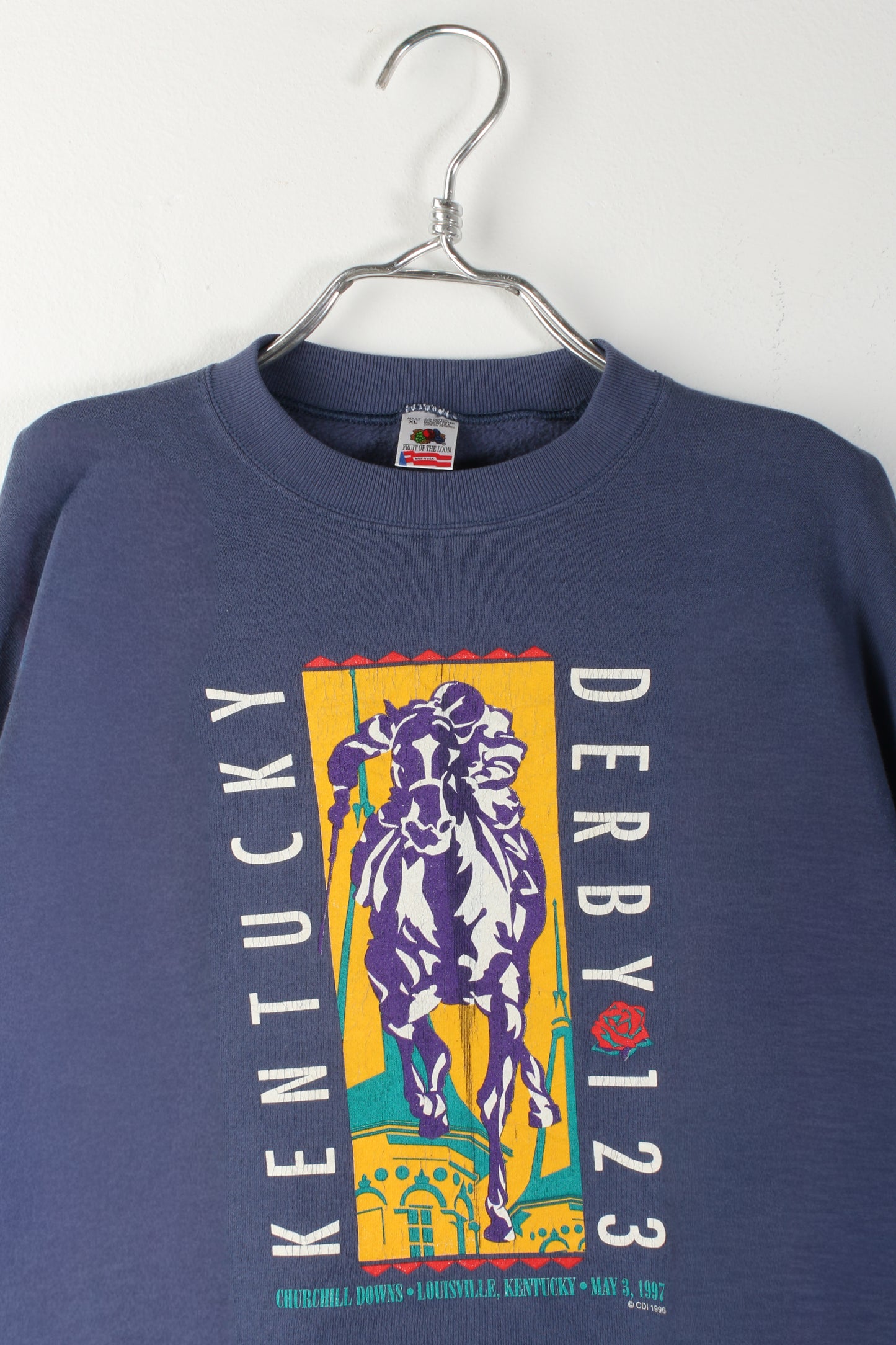 Kentucky Derby 123 Crewneck Sweatshirt Made in USA