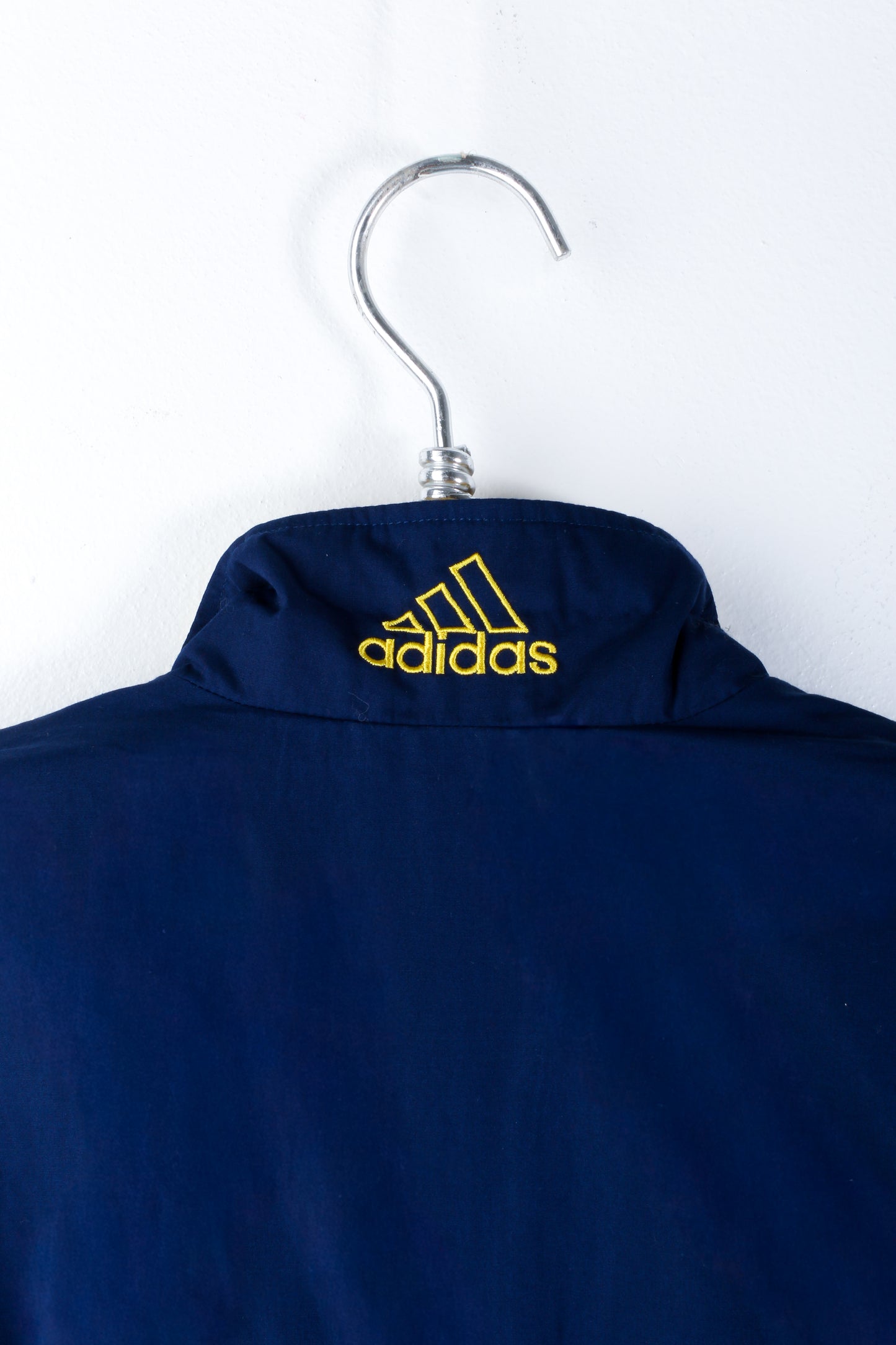 Adidas Navy & Yellow Three-Stripes Track Jacket