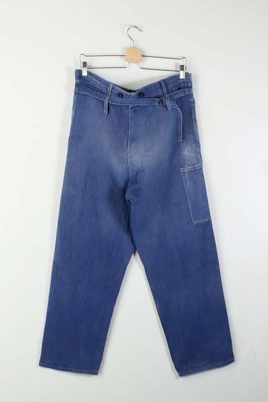 Herringbone Twill Cotton Chore Trousers