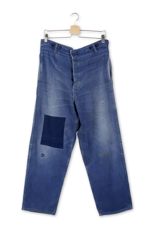 Herringbone Twill Cotton Chore Trousers