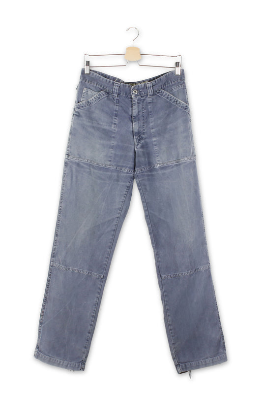Cargo in cotone slavato azzurro Murphy & Nye