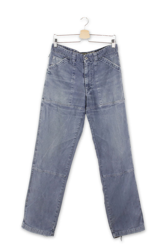 Cargo in cotone slavato azzurro Murphy & Nye