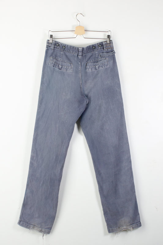 Cargo in cotone slavato azzurro Murphy & Nye