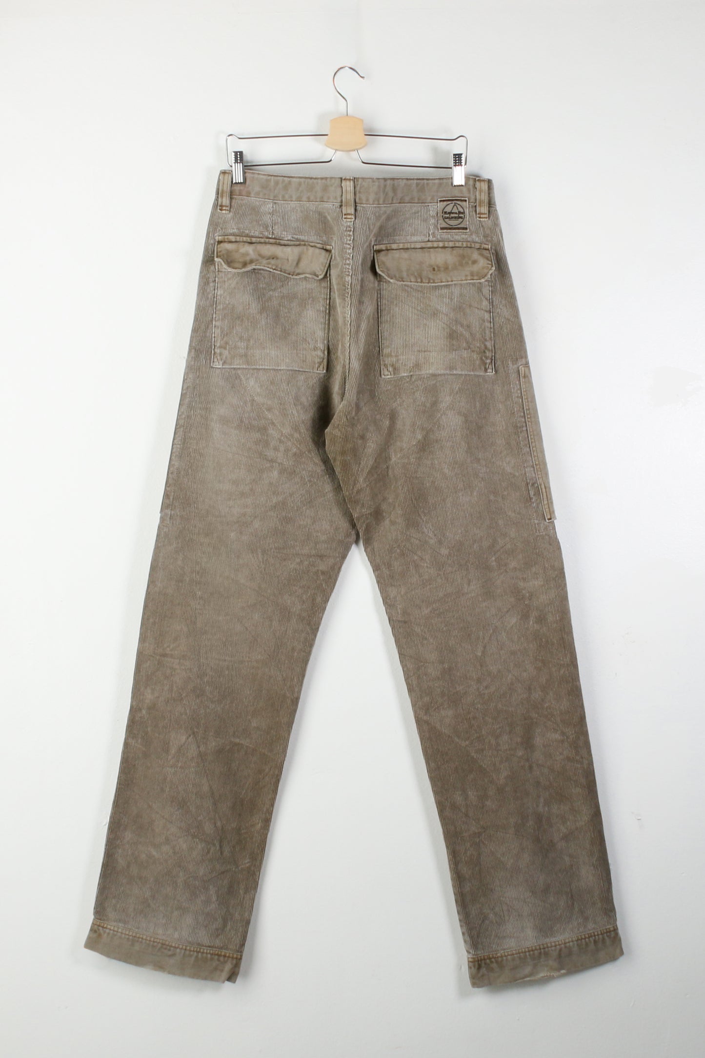 Murphy & Nye Faded Green Corduroy Trousers