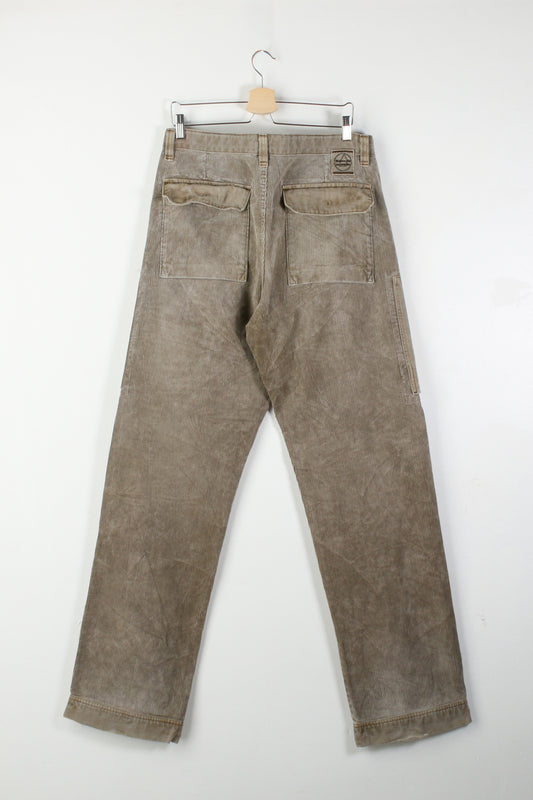 Murphy & Nye Faded Green Corduroy Trousers