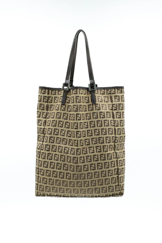 Fendi Zucca Tote Bag Canvas & Leather