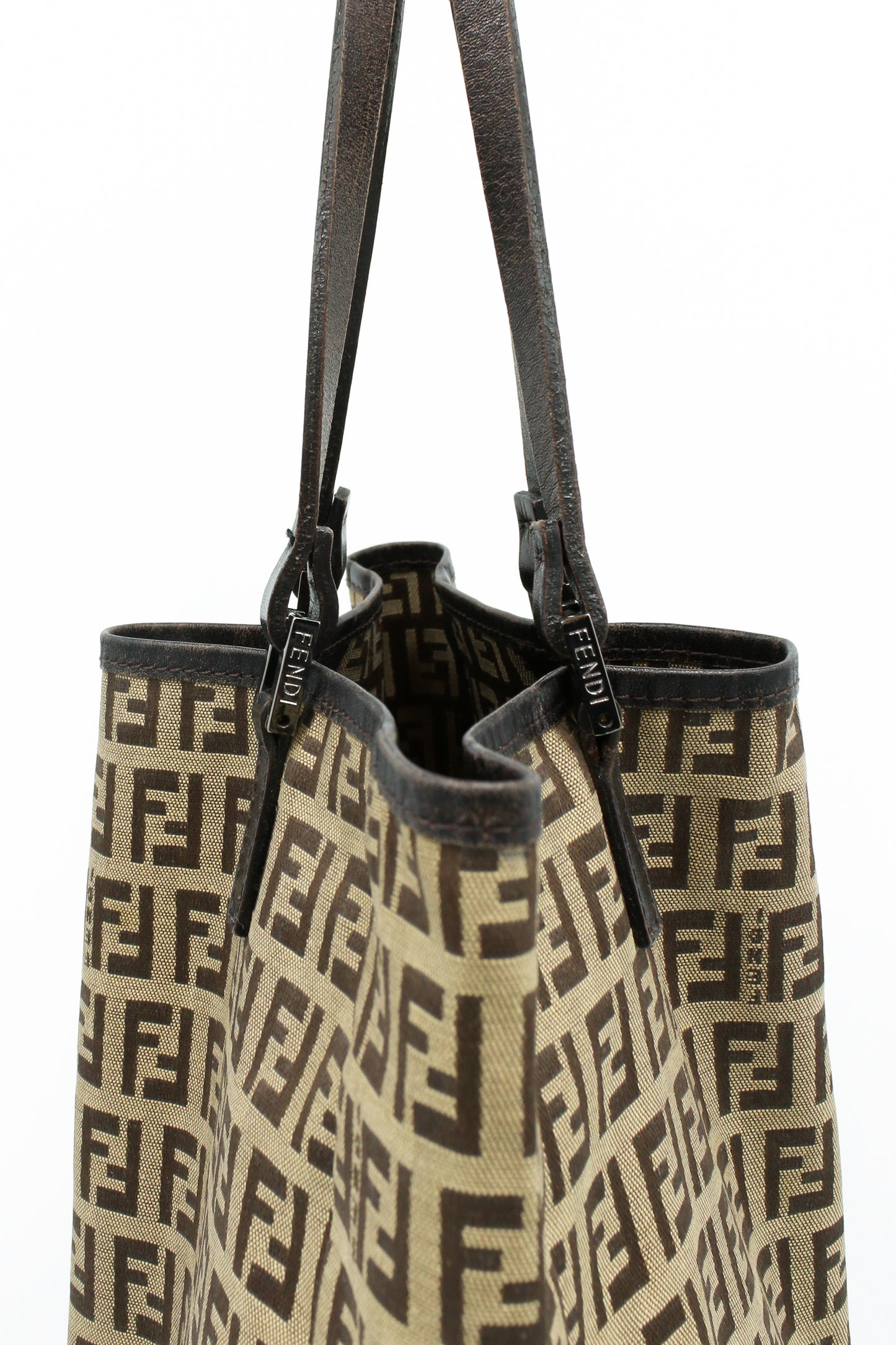 Fendi Zucca Tote Bag Canvas & Leather