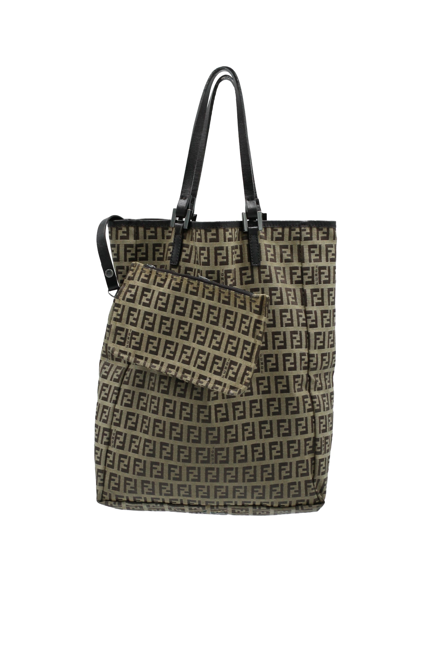 Fendi Zucca Tote Bag Canvas & Leather