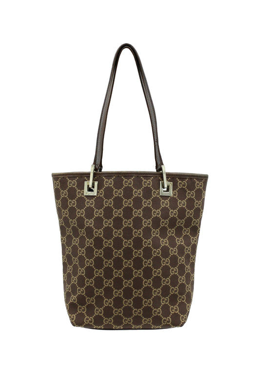 Gucci GG Canvas Tote Bag Brown