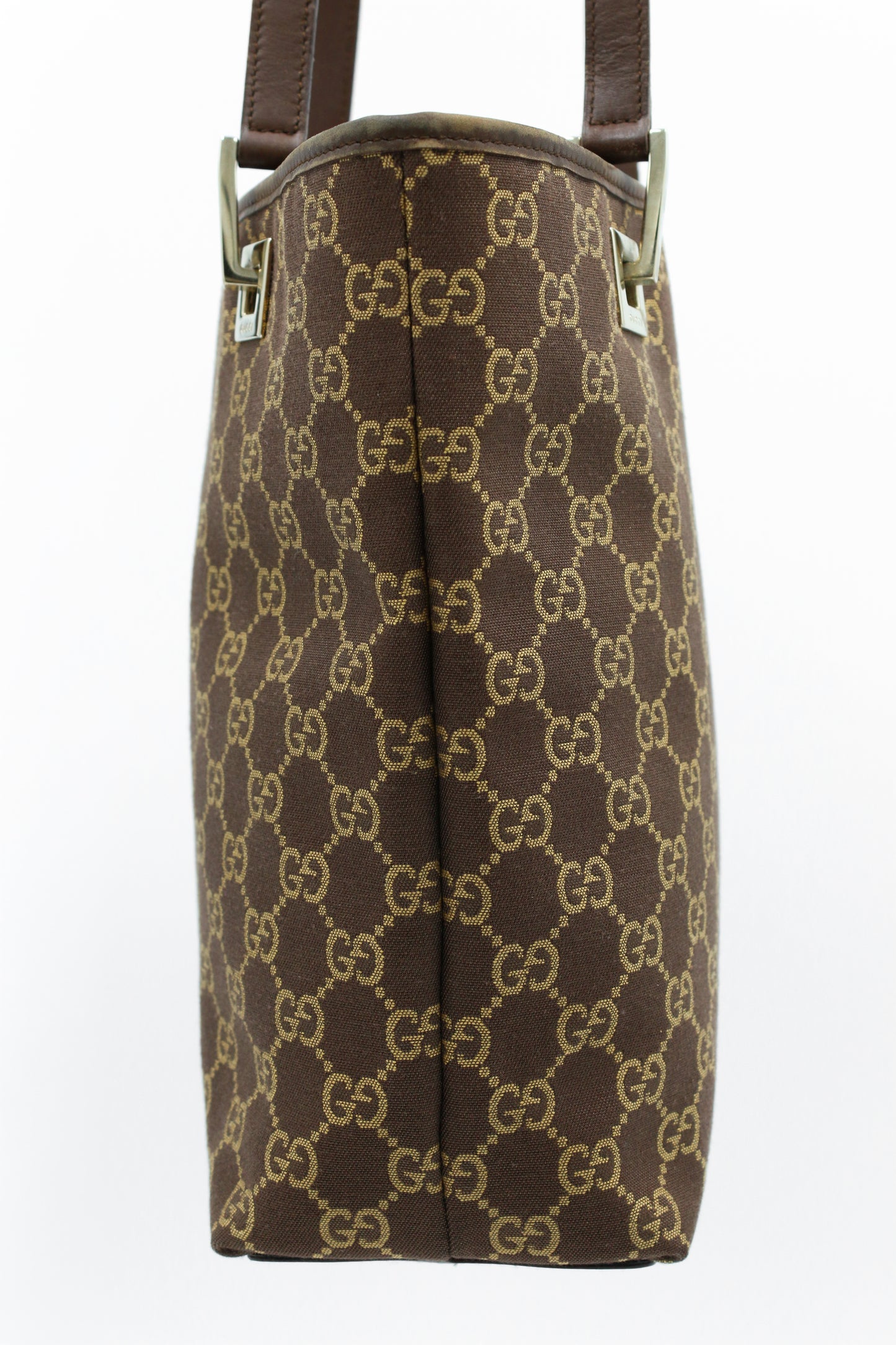 Gucci GG Canvas Tote Bag Brown