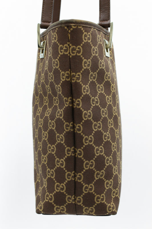 Gucci GG Canvas Tote Bag Brown