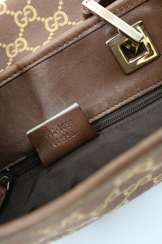 Gucci GG Canvas Tote Bag Brown