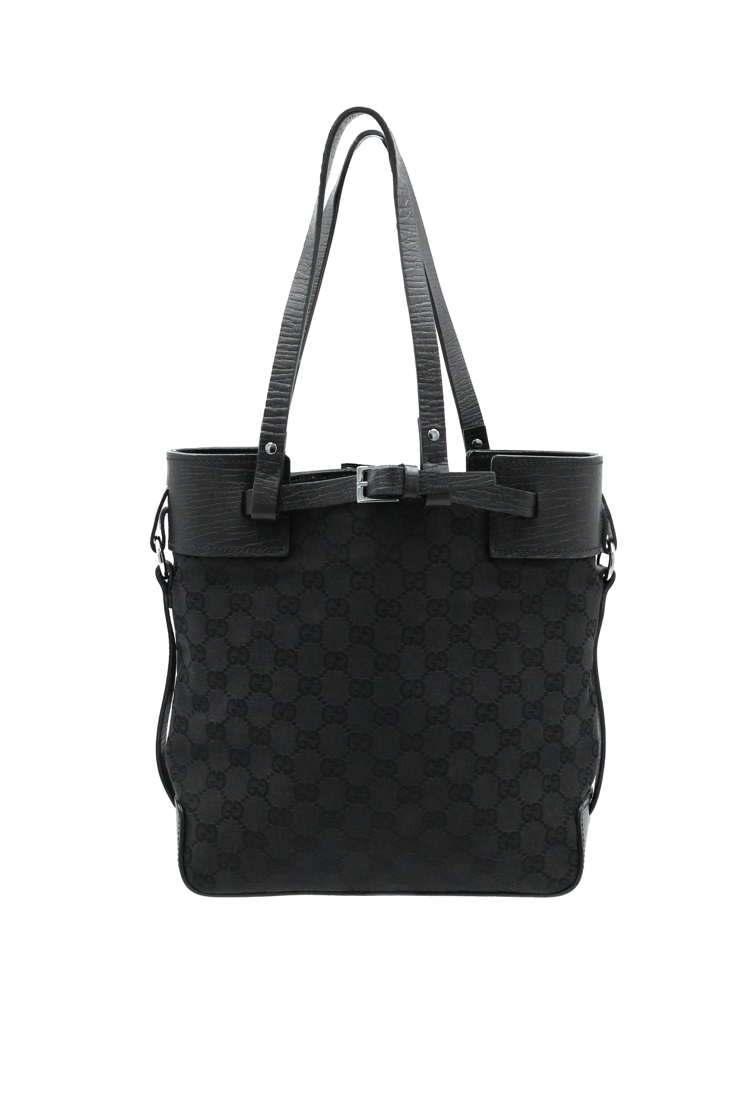 Borsa a tracolla Gucci GG Canvas nera