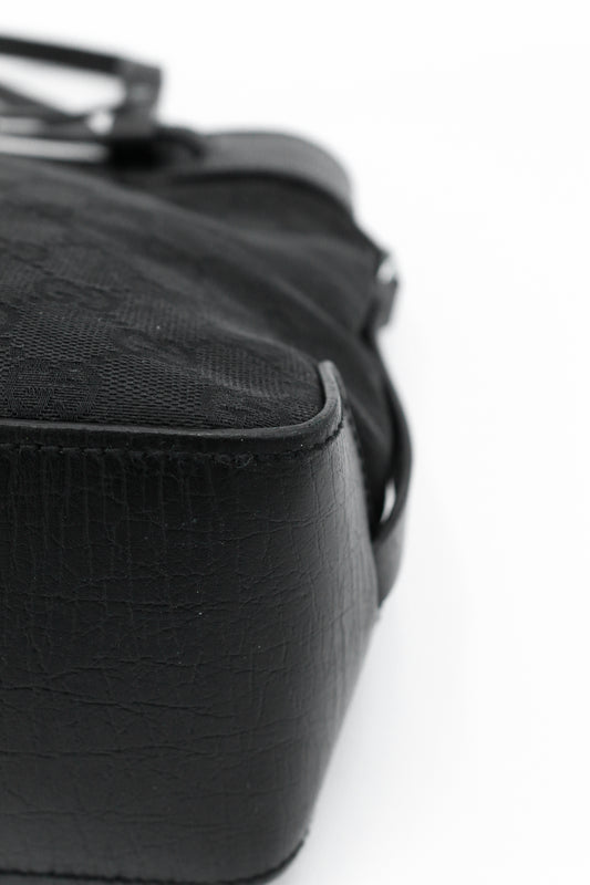Borsa a tracolla Gucci GG Canvas nera
