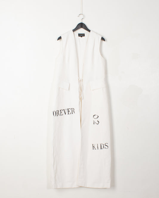 Ann Demeulemeester Forever Kids 02 White Cotton Tunic