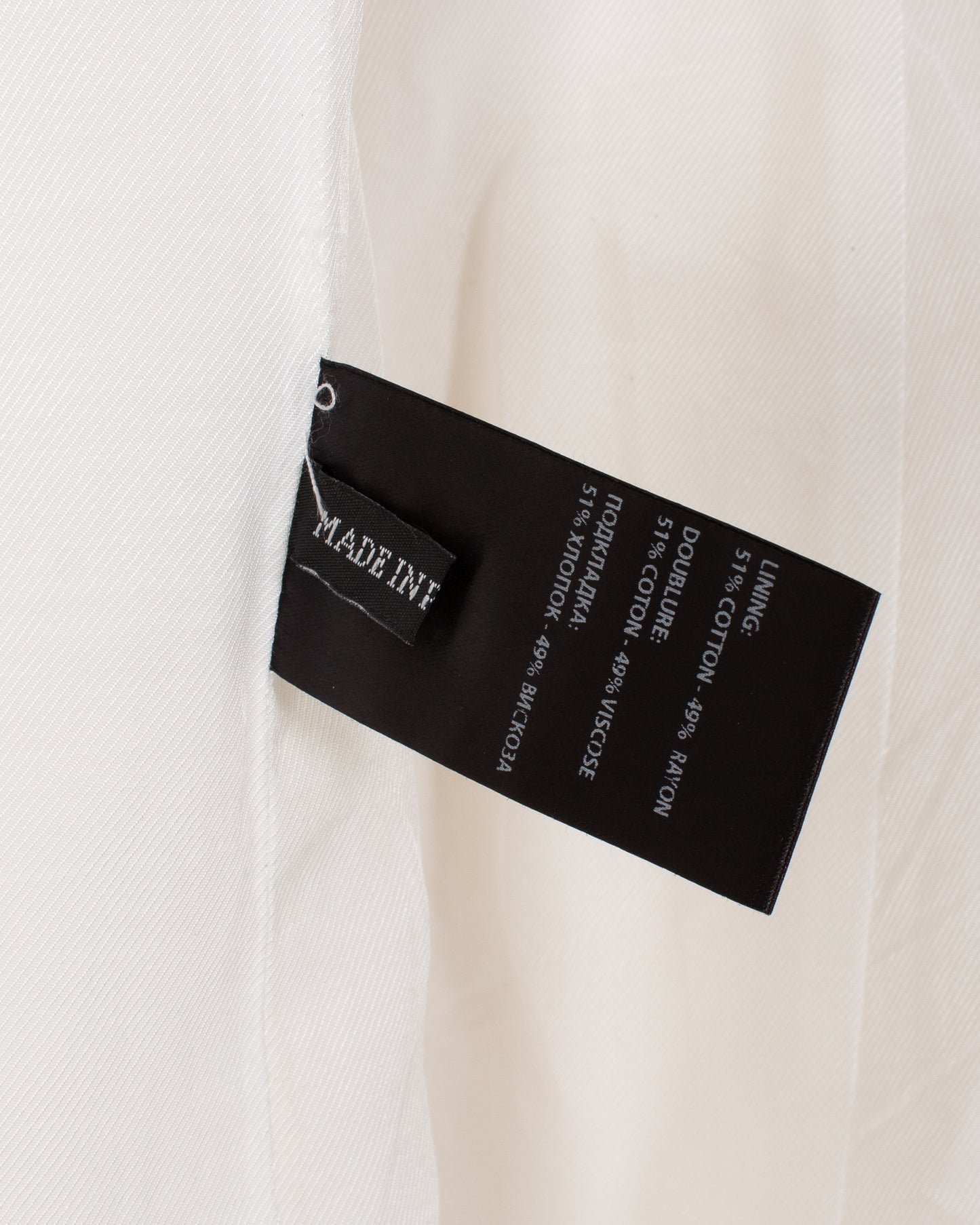 Ann Demeulemeester Forever Kids 02 White Cotton Tunic