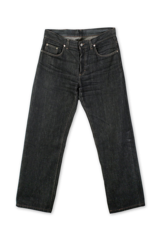 Jeans in denim cimosati neri Gucci