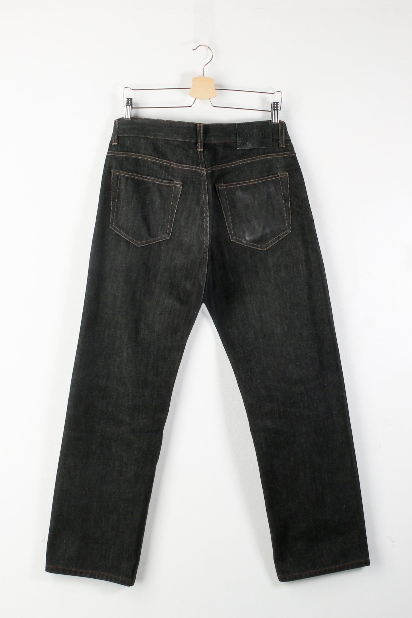 Jeans in denim cimosati neri Gucci