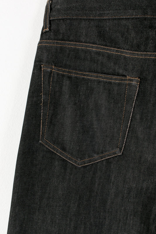 Jeans in denim cimosati neri Gucci