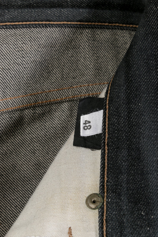 Jeans in denim cimosati neri Gucci