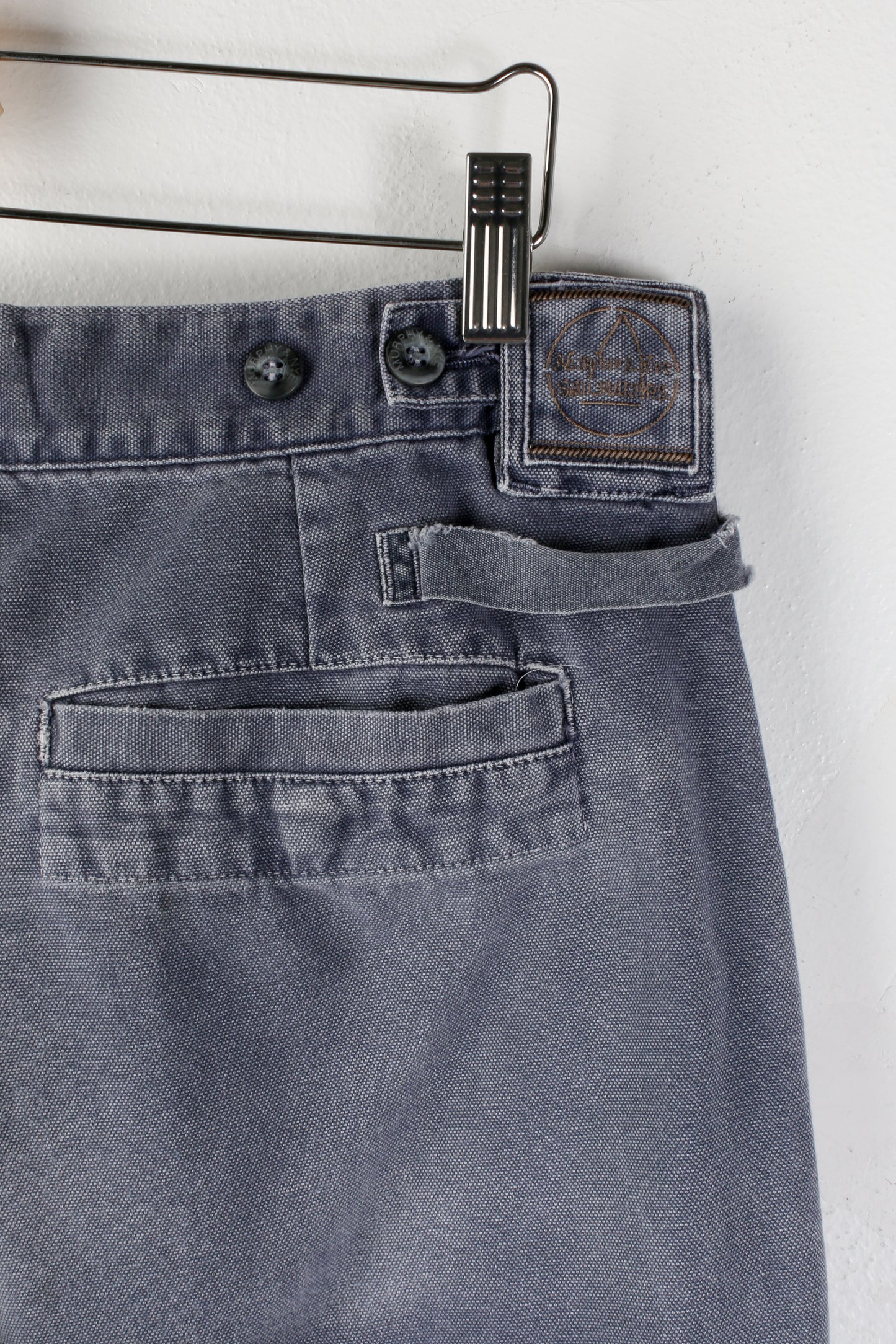 Cargo in cotone slavato azzurro Murphy & Nye