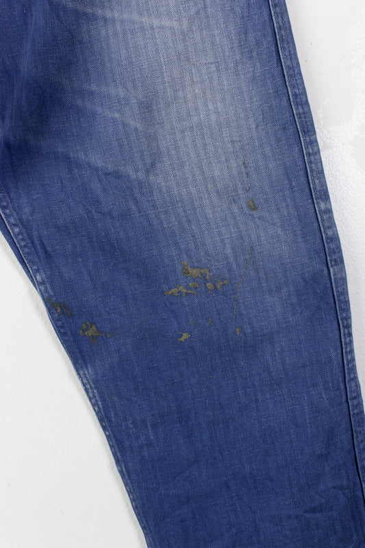 Herringbone Twill Cotton Chore Trousers