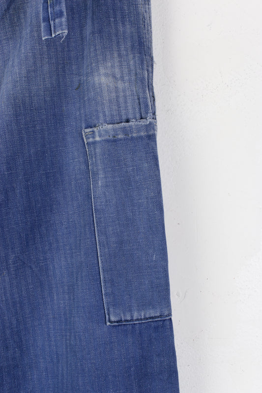 Herringbone Twill Cotton Chore Trousers