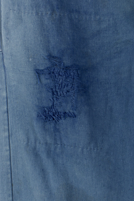 Indigo Mended Workwear Trousers