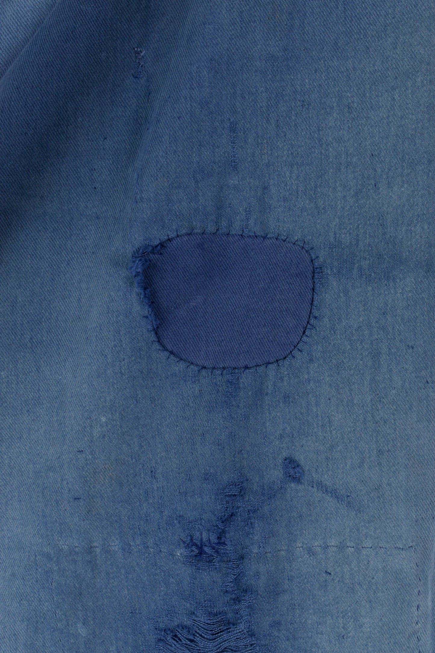 Indigo Mended Workwear Trousers
