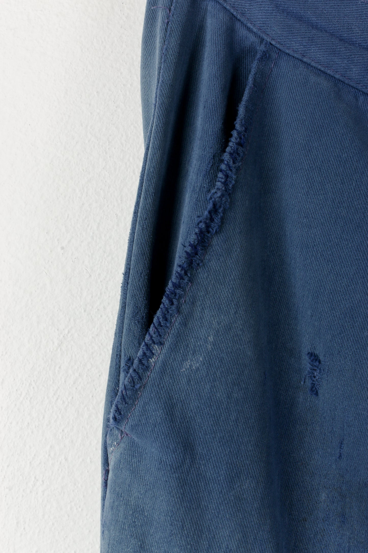 Indigo Mended Workwear Trousers