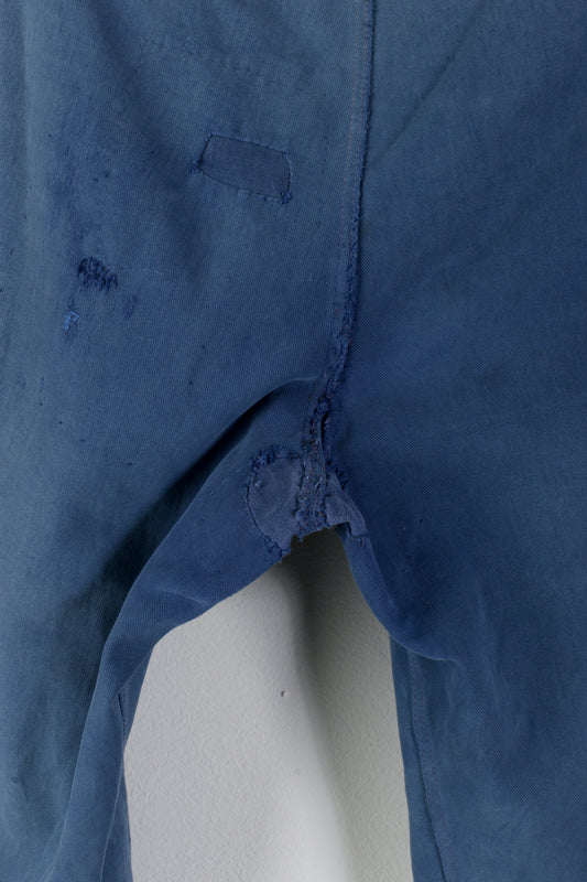 Indigo Mended Workwear Trousers