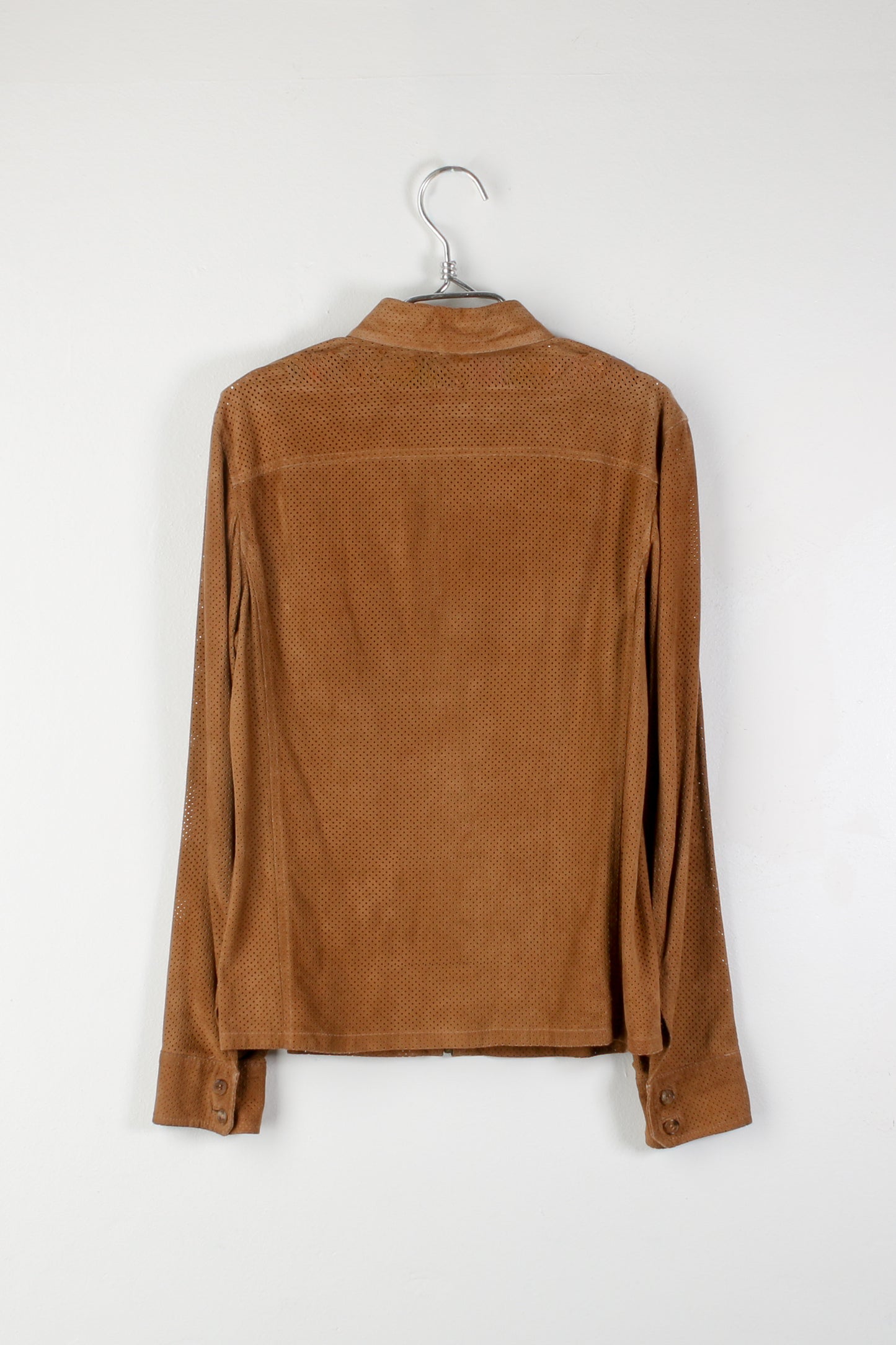 Giacca in pelle traforata Gucci epoca Tom Ford