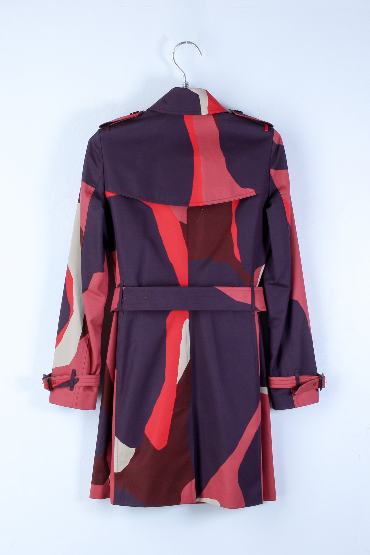 Trench doppiopetto Burberry con stampa astratta