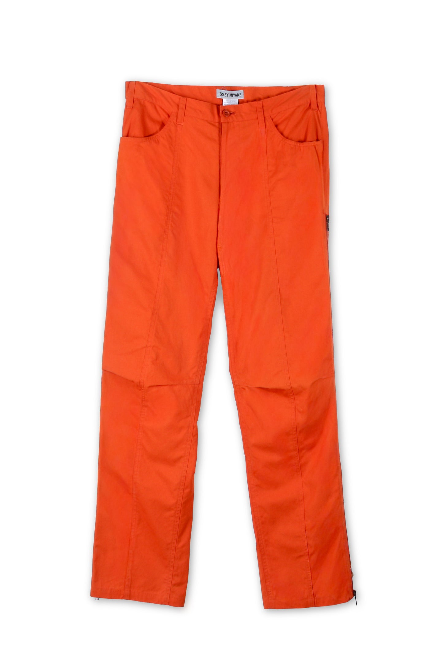 Pantaloni da uomo in cotone arancione Issey Miyake