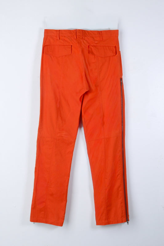 Pantaloni da uomo in cotone arancione Issey Miyake