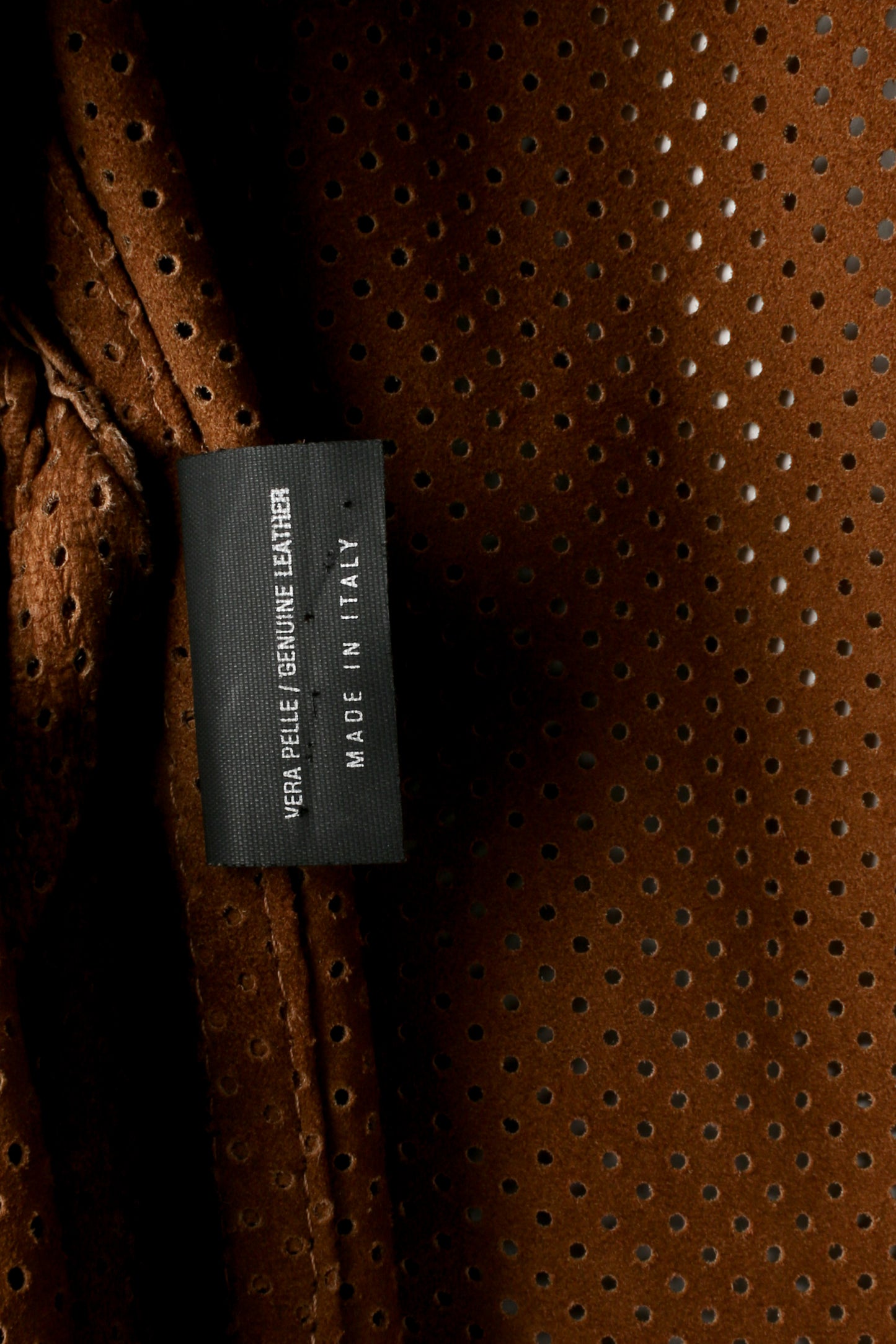 Giacca in pelle traforata Gucci epoca Tom Ford