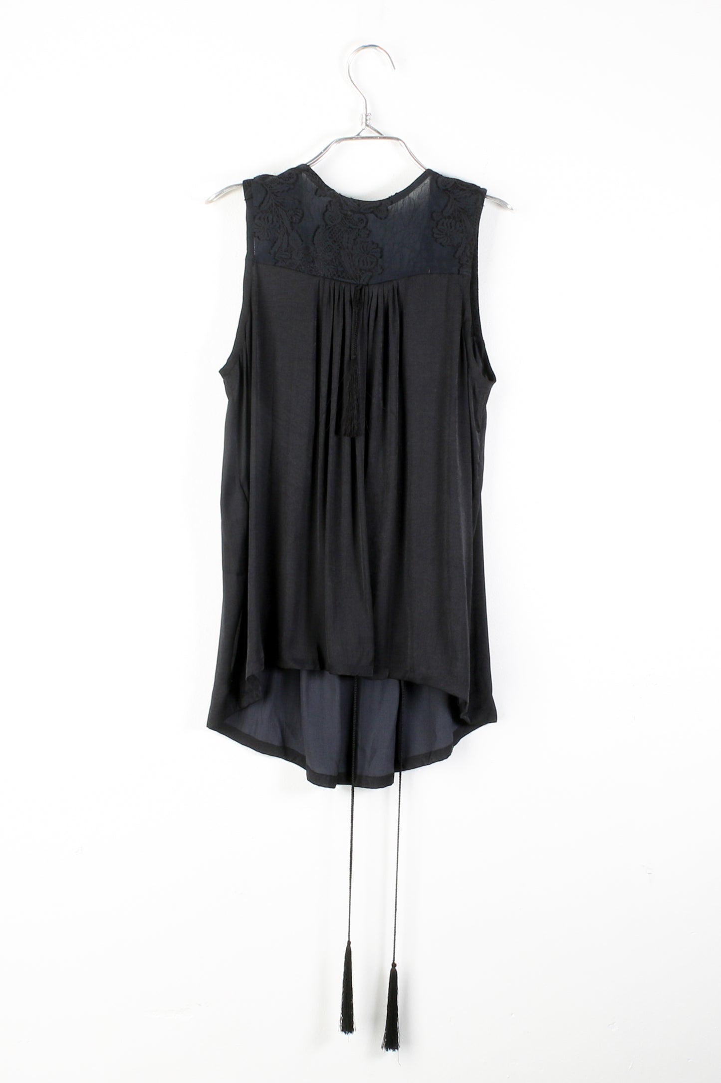 Ann Demeulemeester Embroidered Fringe Top