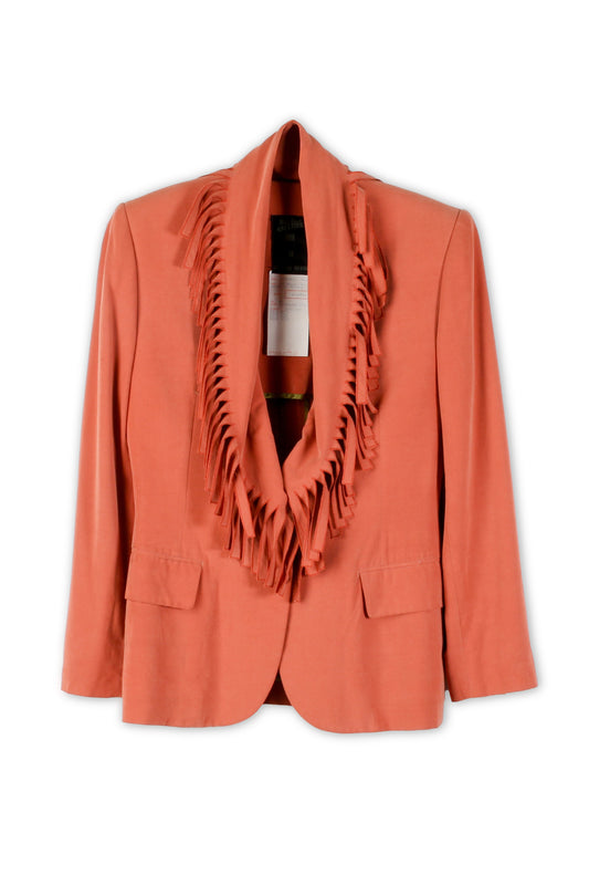 Jean Paul Gaultier Silk Fringe Blazer