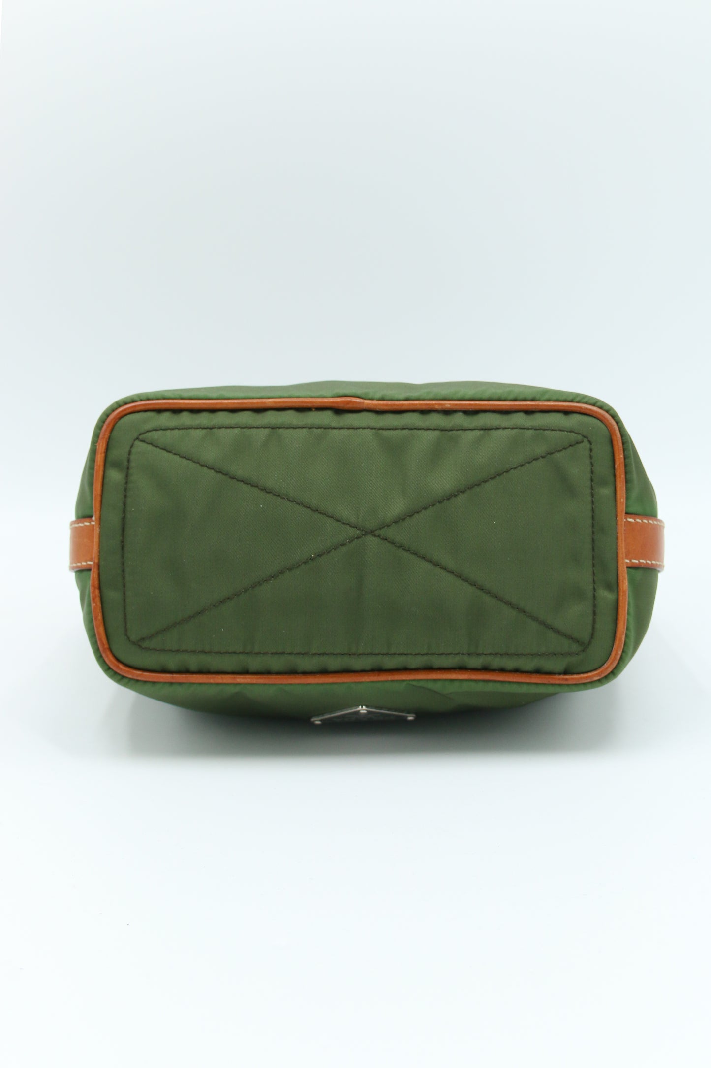 Borsa a tracolla Prada nylon color oliva
