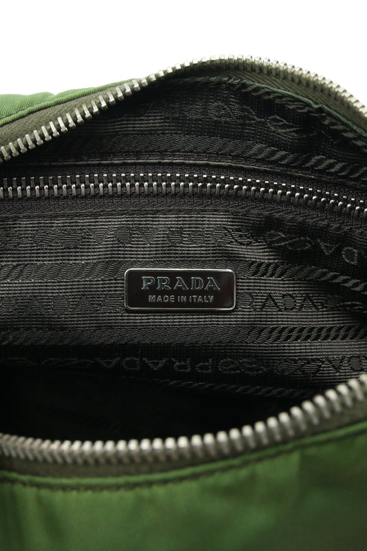 Borsa a tracolla Prada nylon color oliva