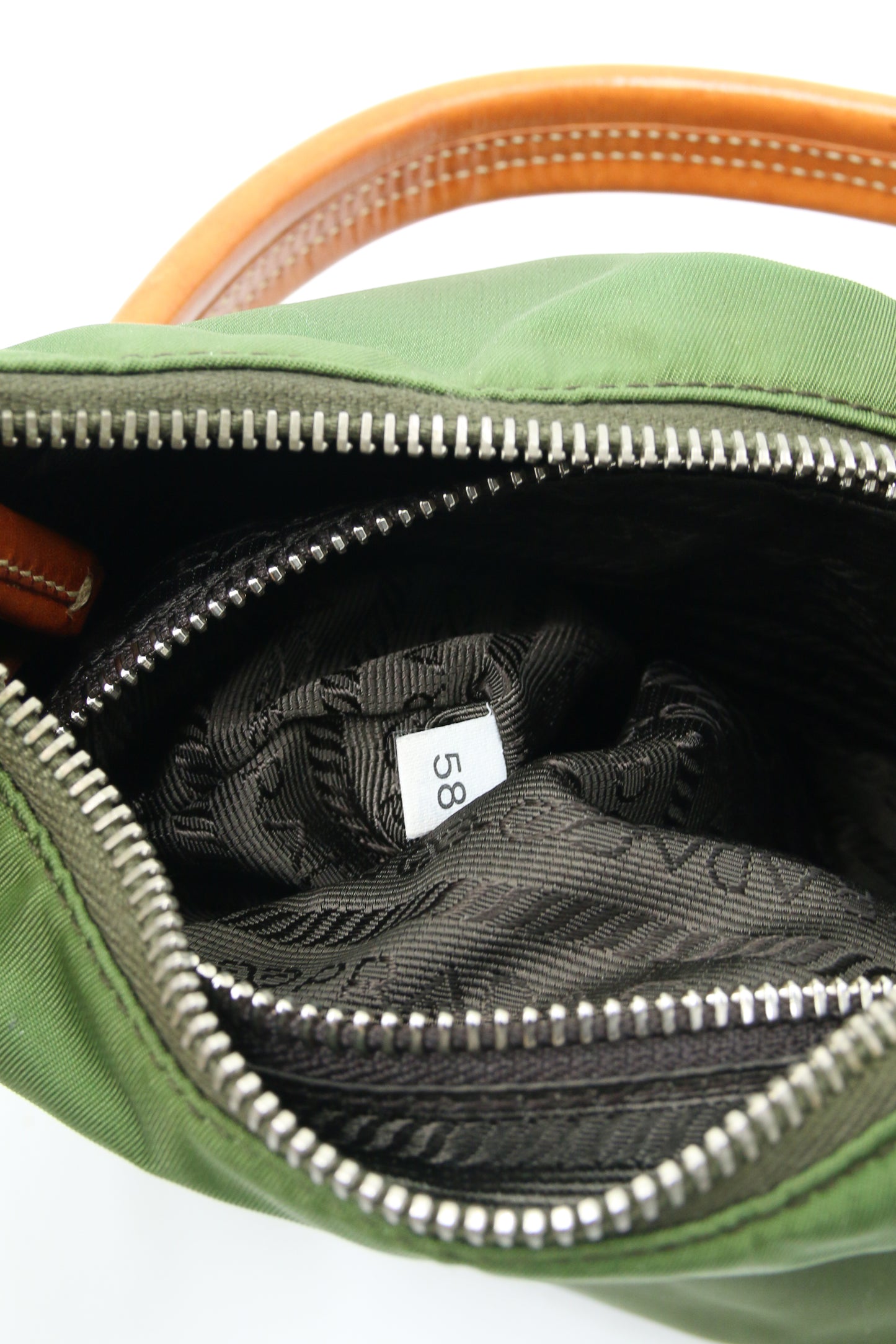 Borsa a tracolla Prada nylon color oliva