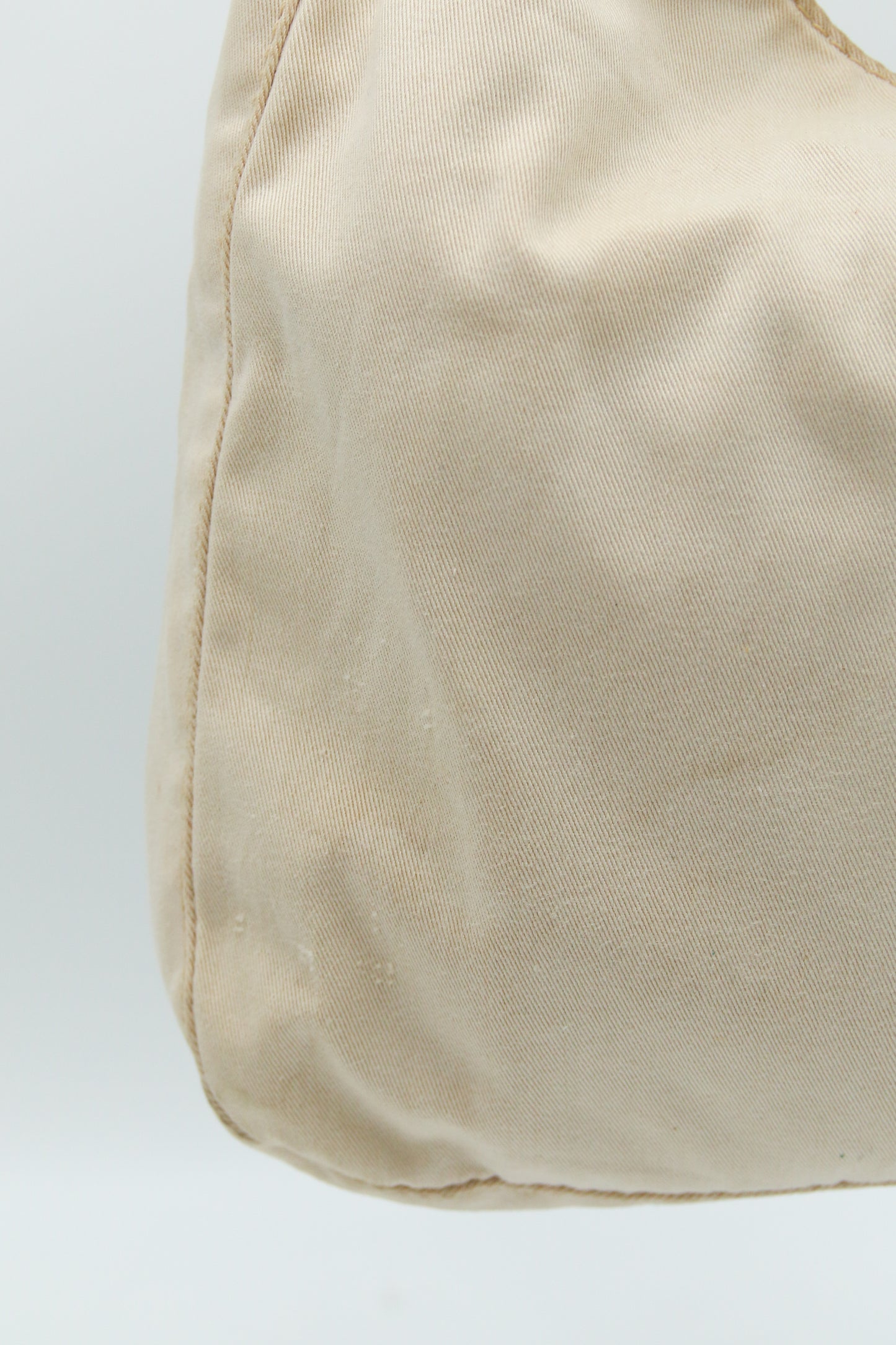 Fendi Mamma Baguette Shoulder Bag Canvas Beige