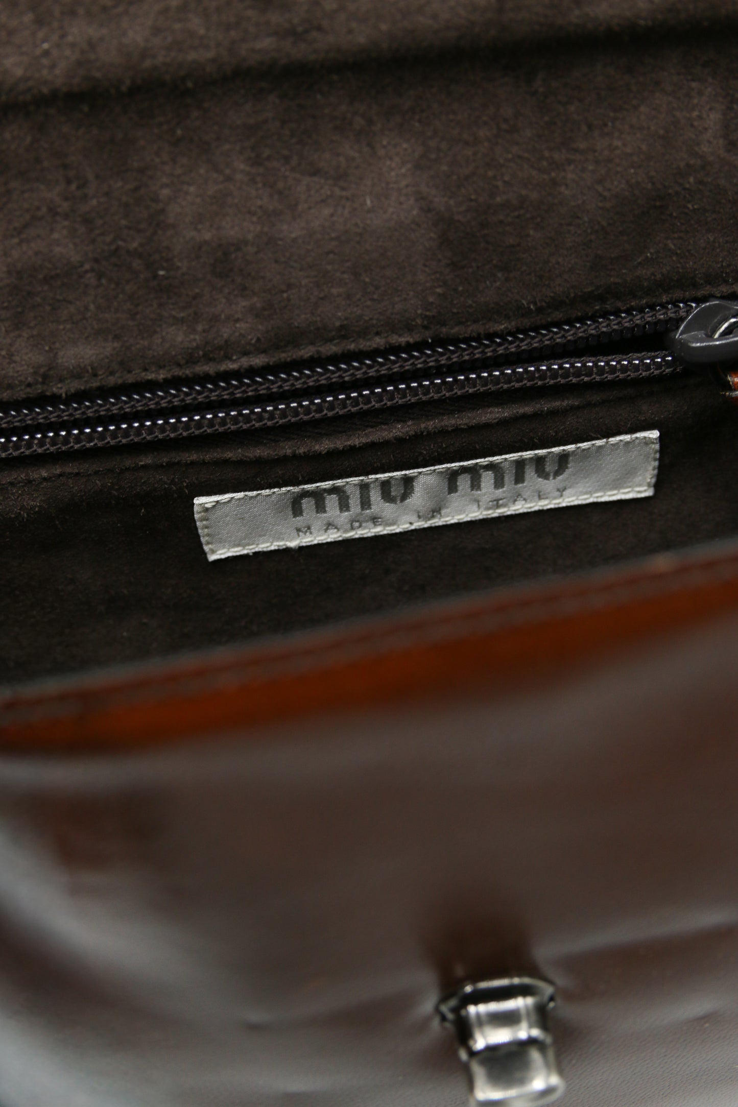 Miu Miu Messenger Cognac Leather