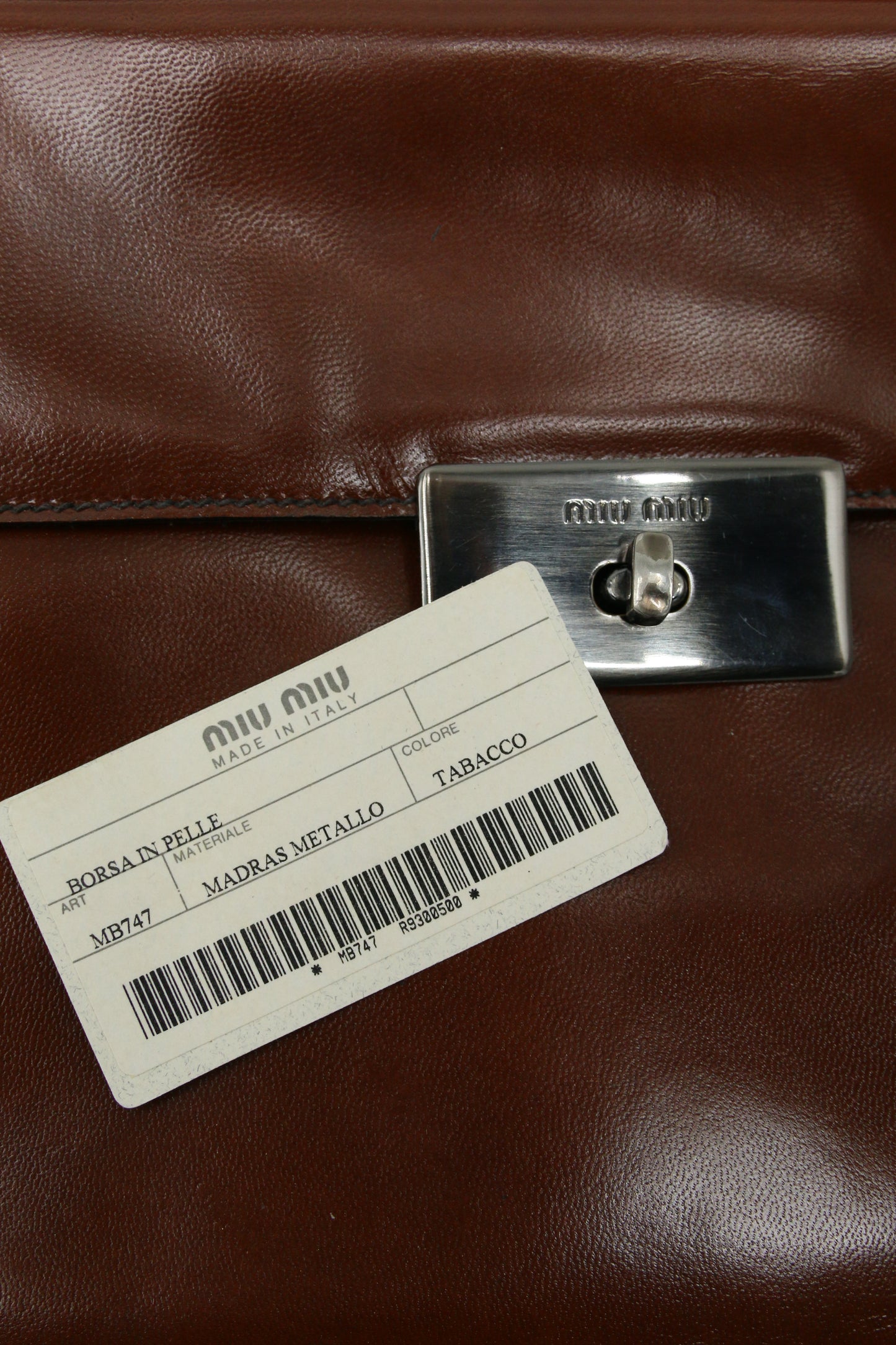 Miu Miu Messenger Cognac Leather