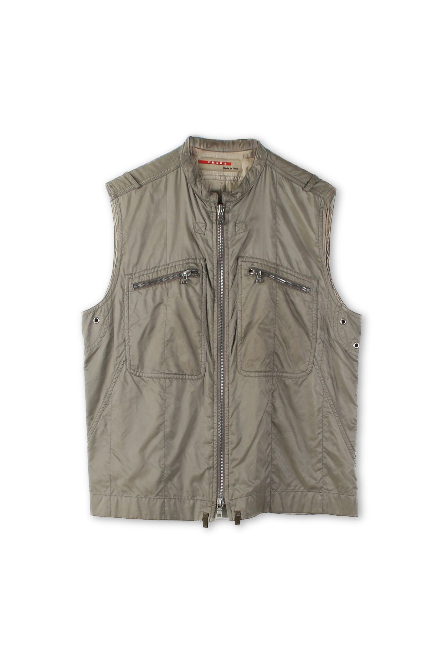 Gilet tecnico in nylon Prada Linea Rossa 