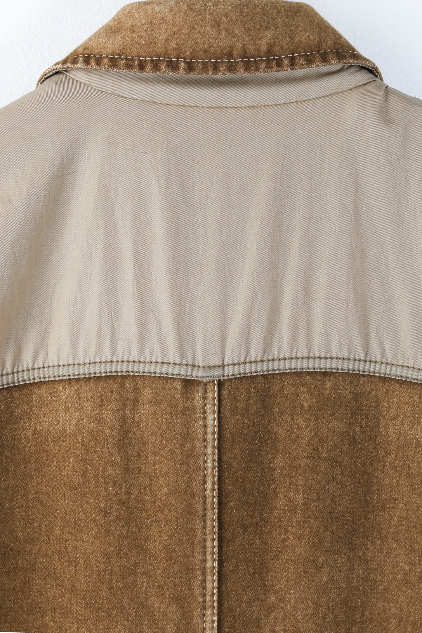 Cappotto Prada Linea Rossa in lana beige